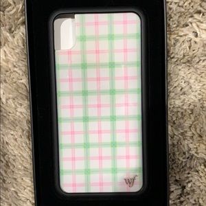 Pastel Plaid iPhone xr Wildflower case